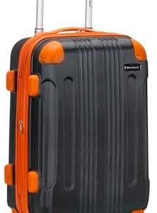 Rockland London Hardside Expandable Luggage with Spinner Wheels, Grey, Carry-On 20-Inch