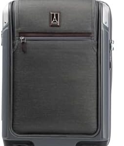 Travelpro Platinum Elite Hardside Expandable Carry on Luggage, 8 Wheel Spinner, TSA Lock, Hard Shell Polycarbonate Suitcase, Vintage Grey, Compact Carry on Laptop Pocket 20-Inch