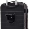 Wrangler Smart Luggage Set with Cup Holder, USB Port and Phone Holder, Black, 2 Piece Set - Image 3