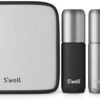 S'well 3.4oz Travel Bottle Set, Includes 3 Lightweight and Recyclable Aluminum Bottles, Leakproof Pumps For Shampoo, Conditioner, Body Wash, Lotions, Sanitizers, and More, TSA Carry On Approved