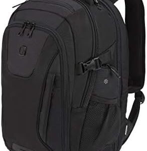 SwissGear ScanSmart Laptop Bag, Black Stealth, Fits 15-Inch Notebook