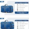 Gonex 40L 60L 80L 100L 150L Large Foldable Travel Duffle Bag with Shoes Compartment, Packable Lightweight Water Repellent Duffel Bag for Camping Gym Weekender Bag - Image 3