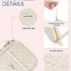 BAGSMART Cord Organizer Travel Cable Organizer Bag Tech Electronic Organizer Travel Case, Travel Essentials for Charger, Cable, Phone, Flash drive, Single Layer - Beige - Image 6