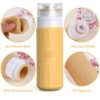GLAMFIELDS Travel Bottles for Toiletries,TSA Approved 3.3oz Size LeakProof Silicone Toiletry Containers for Shampoo, Conditioner,Easy to Squeeze，Portable Travel Essentials for Lotion(18 Pack) Apricot - Image 3