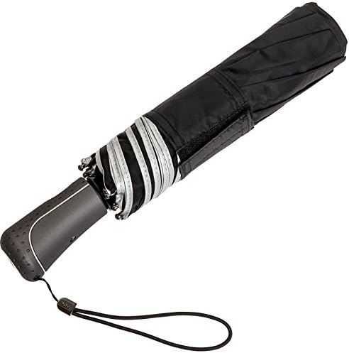 totes Titan Compact Travel Umbrella, Windproof, Water Repellent Auto Open/Close , Black - Image 3