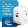Ceptics International Power Plug Adapter Travel Set, 20W PD & QC, Safe Dual USB & USB-C 3.1A - 2 USA Outlet - Compact - Use Europe, Asia, Africa In Worldwide - Includes 13 Type SWadAPt Attachments - Image 6