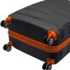 Rockland Melbourne Hardside Expandable Luggage with Spinner Wheels, Charcoal, 3-Piece Set (20/24/28) - Image 5