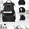LOVEVOOK Laptop Backpack for Women Work Travel Backpack Purse, Commuter Business Computer Bag Teacher Nurse Bags, College School Backpack Student Bookbag with Multi-Pockets, 15.6 Inch, Black-brown - Image 5