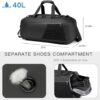 Gym Duffle Bag Waterproof Sports Duffel Bags Travel Weekender Bag for Men Women Overnight Bag with Shoes Compartment - Image 3