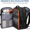 Carry On Travel Backpack for Airplanes | 40L Suitcase Backpack Luggage Business Weekender Bag - Expandable Travel Carry On Flight Approved for Men Women - Black - Image 2