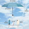 NOOFORMER Mini Travel Sun&rain Umbrella - Lightweight Compact Parasol Umbrellas with 95% UV Protection for Men Women Multiple Colors - Image 2