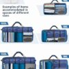 Gonex 40L 60L 80L 100L 150L Large Foldable Travel Duffle Bag with Shoes Compartment, Packable Lightweight Water Repellent Duffel Bag for Camping Gym Weekender Bag - Image 7