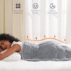 Kivik Weighted Lap Blanket，7 lbs Weighted Lap Pad for Adults，Small Travel Weighted Blanket for Relaxation, Portable & Breathable，Grey，24"x29" - Image 2