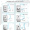 Universal Travel Adapter Kit, VINTAR International Plug Adapter with 3 USB Ports(2 USB C, 3.4A) and 2 American Outlets, Type A,C,G,D,I,M Detachable Attachments, Adapter for US/EU/UK/India/AUS/Africa - Image 2