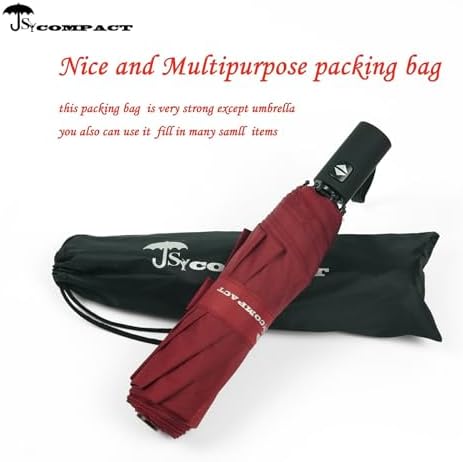 SY COMPACT Umbrella Automatic Travel Waterproof Light Folding Umbrellas Easy Carry for Women and Men - Image 4