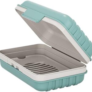 Travel Soap Dish with Lid - Draining Soap Bar Holder - Travel Soap Container - Portable Soap Case for Traveling, Camping, Outdoor, Gym, Bathroom,Travel Essentials
