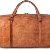 KPL Large 32 inch duffel bags for men holdall leather travel bag overnight gym sports weekend bag - Image 7