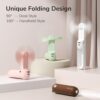 JISULIFE Handheld Mini Fan, 3 IN 1 USB Rechargeable Portable Fan [12-19 Working Hours] with Power Bank, Flashlight, Pocket Design for Travel/Summer/Concerts/Lash, Gifts for Women (Pink) - Image 4