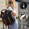 LOVEVOOK Laptop Backpack for Women Work Travel Backpack Purse, Commuter Business Computer Bag Teacher Nurse Bags, College School Backpack Student Bookbag with Multi-Pockets, 15.6 Inch, Black-brown - Image 7