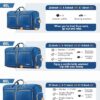 Gonex 40L 60L 80L 100L 150L Large Foldable Travel Duffle Bag with Shoes Compartment, Packable Lightweight Water Repellent Duffel Bag for Camping Gym Weekender Bag - Image 2