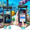 Hiearcool Waterproof Phone Pouch, Waterproof Phone Case for iPhone 16 15 14 13 Pro Max, IPX8 Cellphone Dry Bag Beach Cruise Ship Essentials 2Pack-8.3" - Image 6