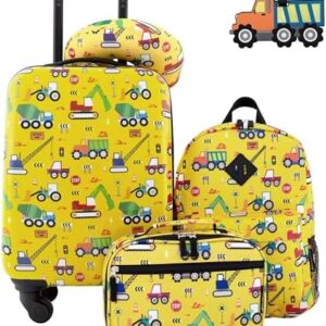 Travelers Club 5 Piece Kids' Luggage Set, Cars