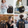 LOVEVOOK Laptop Backpack for Women Work Travel Backpack Purse, Commuter Business Computer Bag Teacher Nurse Bags, College School Backpack Student Bookbag with Multi-Pockets, 15.6 Inch, Black-brown - Image 6