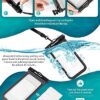 Hiearcool Waterproof Phone Pouch, Waterproof Phone Case for iPhone 16 15 14 13 Pro Max, IPX8 Cellphone Dry Bag Beach Cruise Ship Essentials 2Pack-8.3" - Image 5