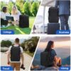 Carry On Travel Backpack for Airplanes | 40L Suitcase Backpack Luggage Business Weekender Bag - Expandable Travel Carry On Flight Approved for Men Women - Black - Image 6
