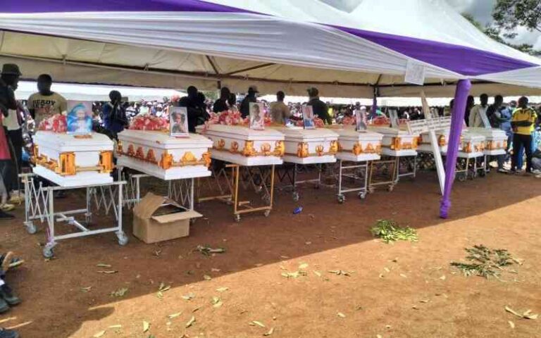 Grief as nine family members killed in suspected arson are laid to rest
